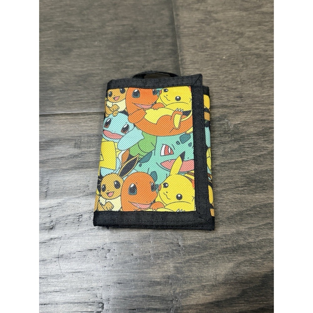 Pokemon Pikachu & Friends Trifold Nylon Canvas Wallet Licensed Wallet